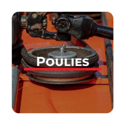 Vente de poulies de motoculture